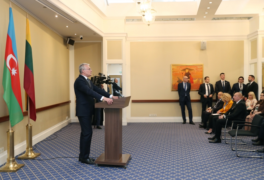 President Gitanas Nausėda: Development of net zero economies could also bring Lithuania’s and Azerbaijan’s economies closer