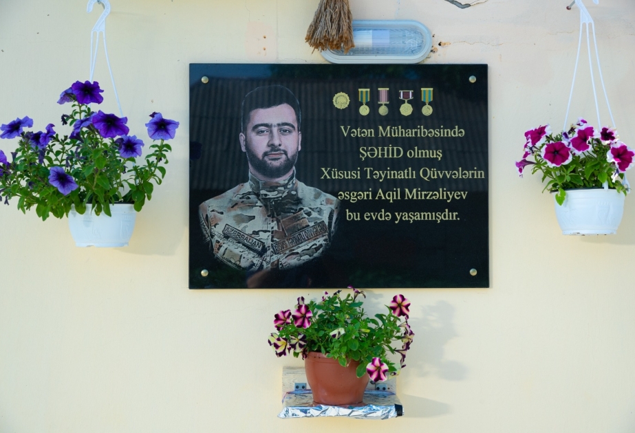 İsmayıllıda Vətən müharibəsi şəhidi Aqil Mirzəliyevin ailə üzvləri ziyarət edilib