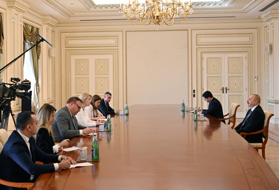 El Presidente Ilham Aliyev recibió a la Presidenta del Parlamento de Montenegro  ACTUALIZADO