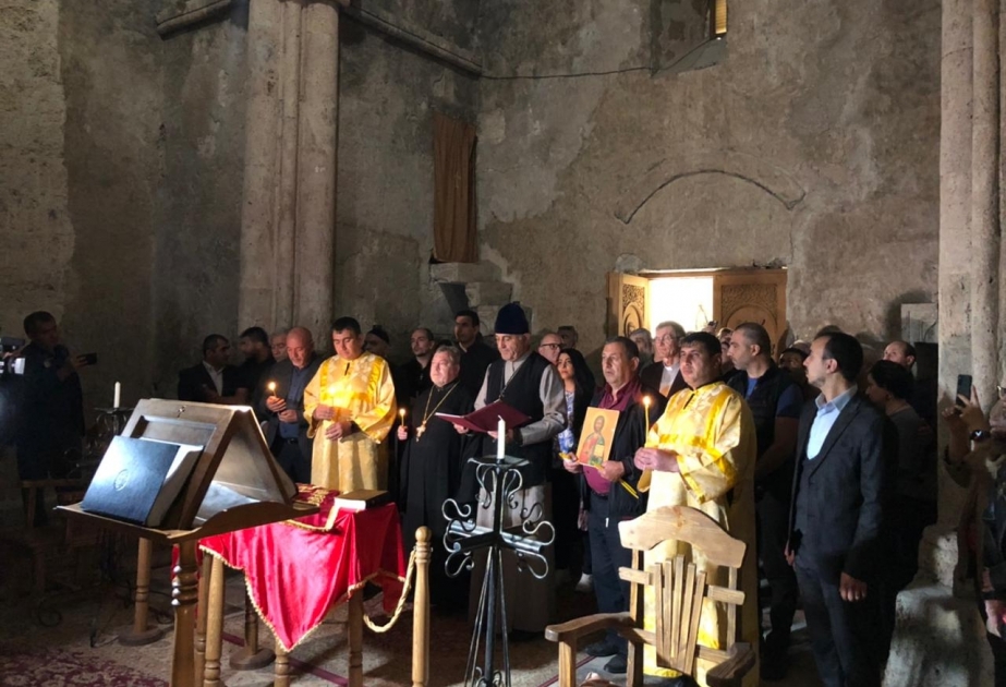Azərbaycan Alban-Udi Dini İcmasının nümayəndələri Xudavəng monastırını ziyarət ediblər VİDEO