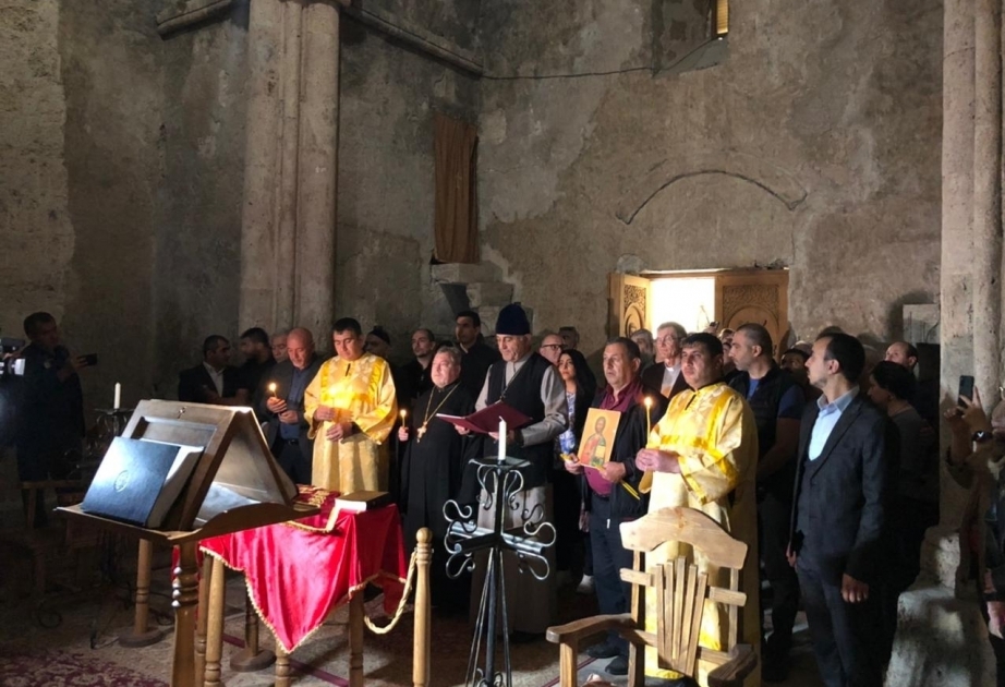 Members of Azerbaijan’s Albanian-Udi Religious Community visit Khudavang Monastery VIDEO