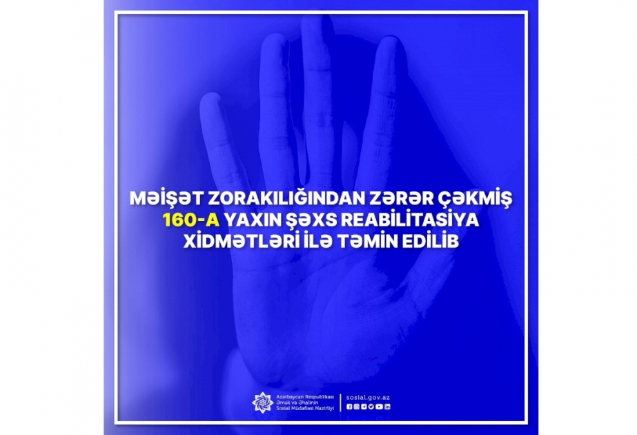 Məişət zorakılığından zərər çəkmiş 160-a yaxın şəxs reabilitasiya xidmətləri ilə təmin edilib