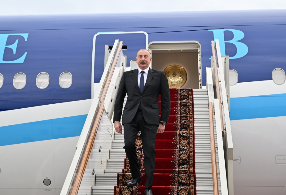 Президент Азербайджана Ильхам Алиев прибыл с рабочим визитом в Россию ВИДЕО