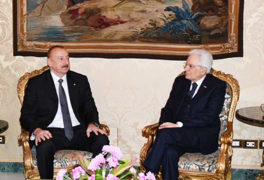 Azərbaycan Prezidenti İlham Əliyev İtaliya Prezidenti Sercio Mattarellaya başsağlığı verib