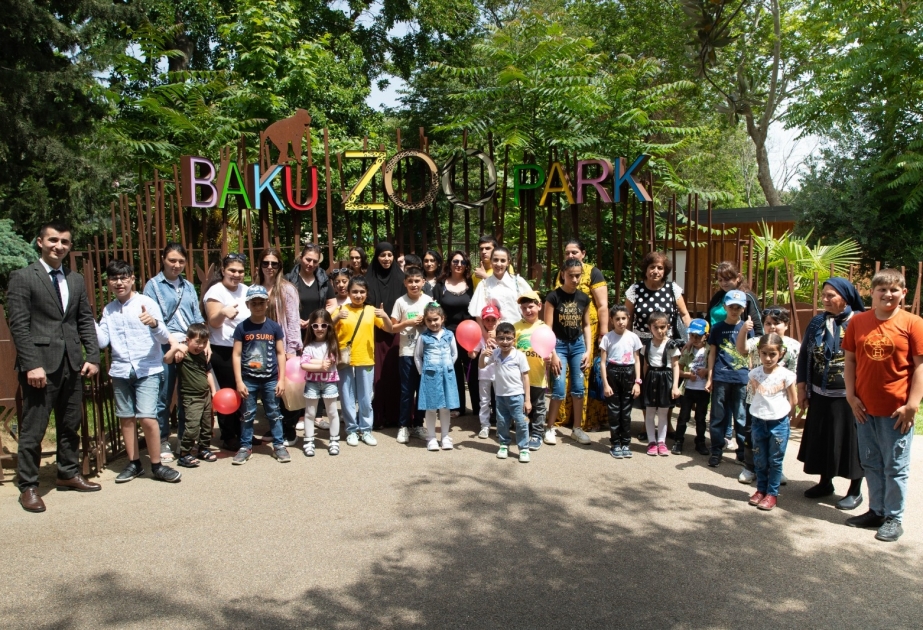 Sosial Xidmət Mərkəzlərinin xidmətindən yararlanan uşaqların Bakı Zooloji Parkına ekskursiyası təşkil edilib