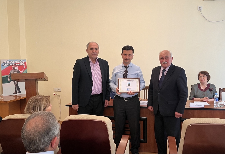 Aşqarlar Kimyası İnstitutunda “Gənclər üçün akademik Əli Quliyev” mükafatı təqdim olunub
