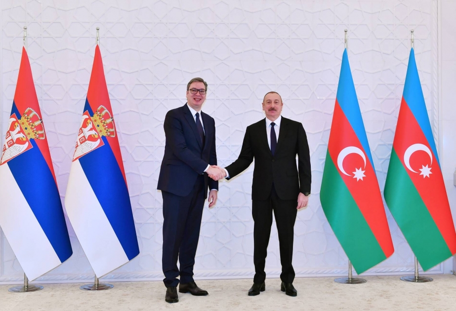 Aleksandar Vuçiç Serbiya-Azərbaycan əməkdaşlığının səviyyəsi ilə fəxr etdiyini bildirib
