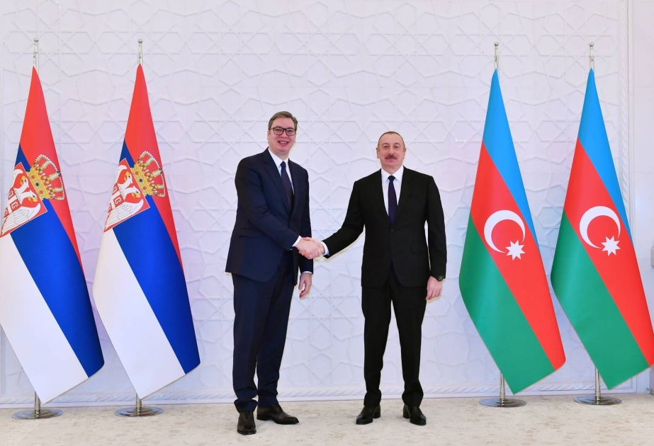 Presidente Aleksandar Vučić: "Estoy orgulloso del nivel de las relaciones y la cooperación entre Serbia y Azerbaiyán"