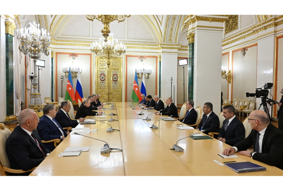 Treffen von Präsident Ilham Aliyev mit Präsident Wladimir Putin in Moskau  AKTUALISIERT VIDEO