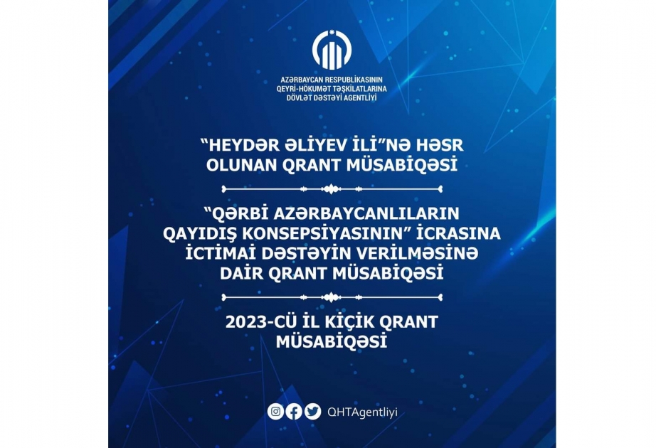 QHT-lərə Dövlət Dəstəyi Agentliyi qrant müsabiqələrinin nəticələrini elan edib