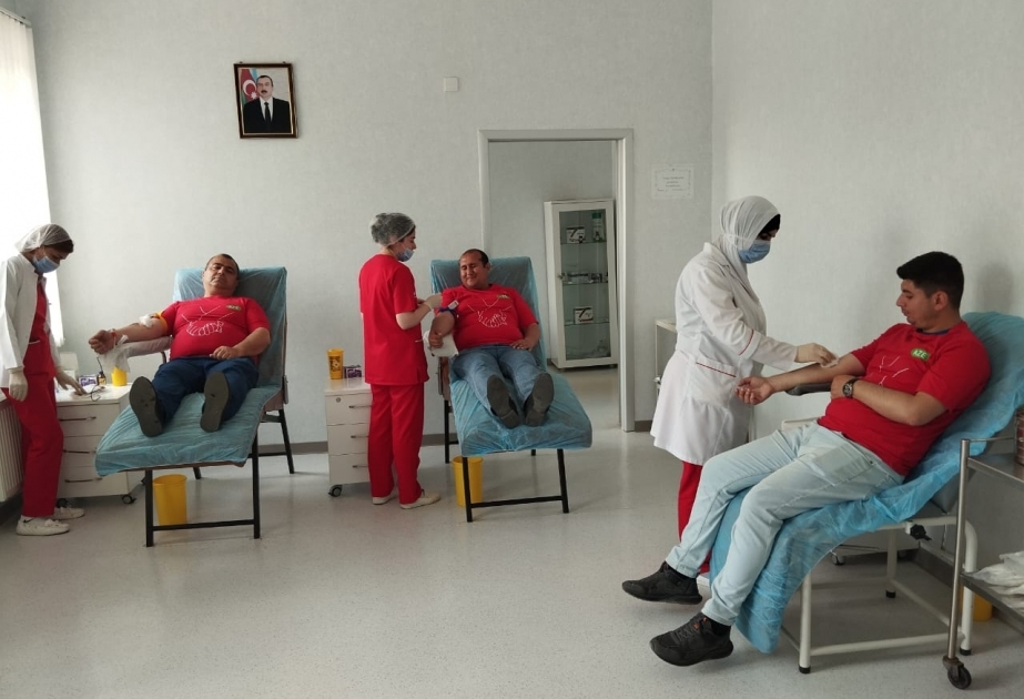 Qubada 50 nəfərdən çox donor könüllü qan verib