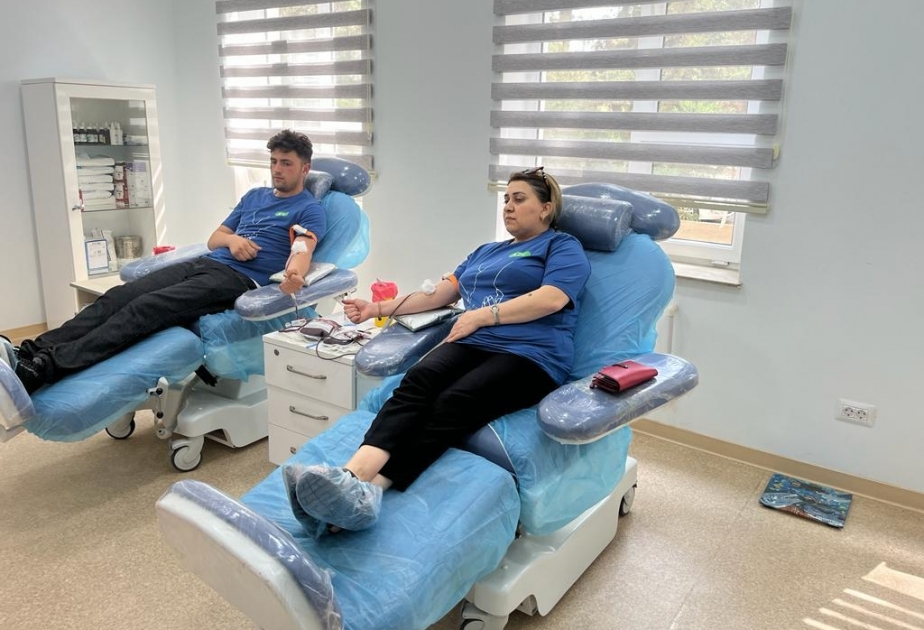 Sumqayıt gəncləri qanvermə aksiyasına qatılıblar