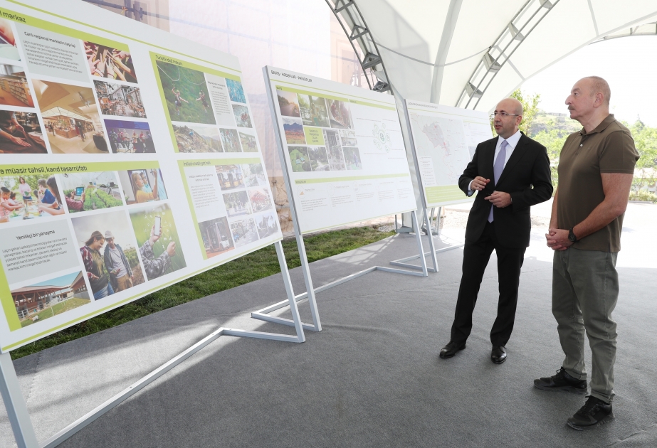 Lachin city master plan was presented to President Ilham Aliyev VIDEO