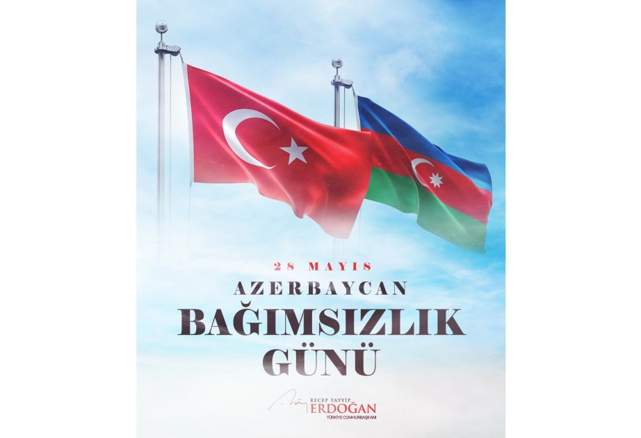 El presidente turco Recep Tayyip Erdogan publicó un post sobre el Día de la Independencia de Azerbaiyán