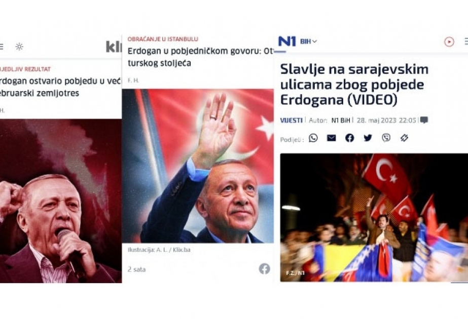 Rəcəb Tayyib Ərdoğanın qələbəsi Balkan ölkələrinin mətbuatında geniş əks-səda doğurub