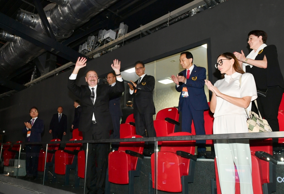 Opening ceremony of the 26th World Taekwondo Championships was held in Baku President Ilham Aliyev and First Lady Mehriban Aliyeva watched opening ceremony VIDEO
