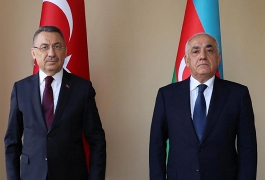 El Primer Ministro de Azerbaiyán envía una carta de felicitación al Vicepresidente de Türkiye
