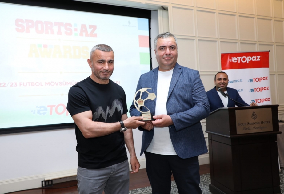 Ölkəmizdə 2022-2023-cü il futbol mövsümünün ən yaxşıları mükafatlandırılıb