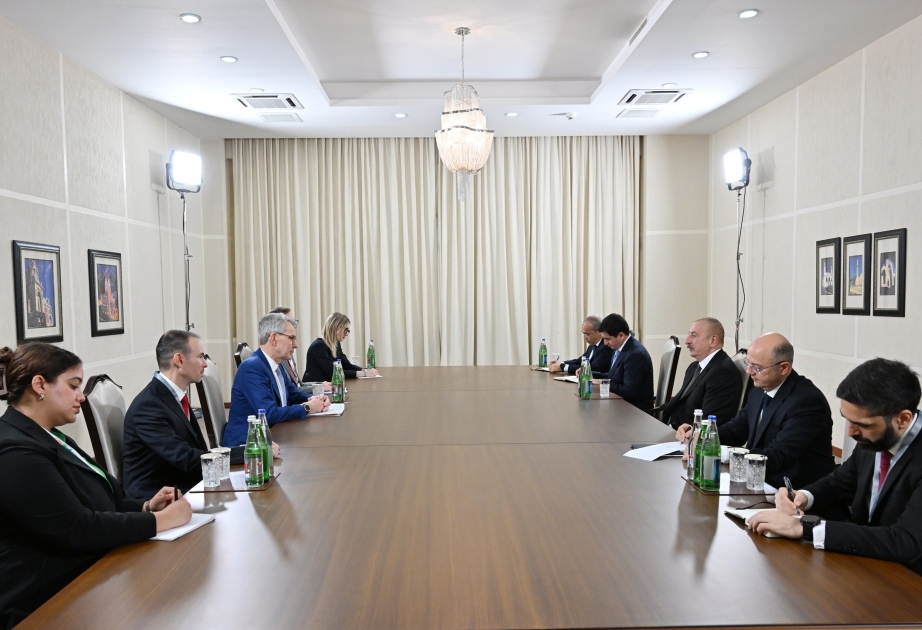 Presidente azerbaiyano recibió al Secretario de Estado Adjunto de Recursos Energéticos de los Estados Unidos