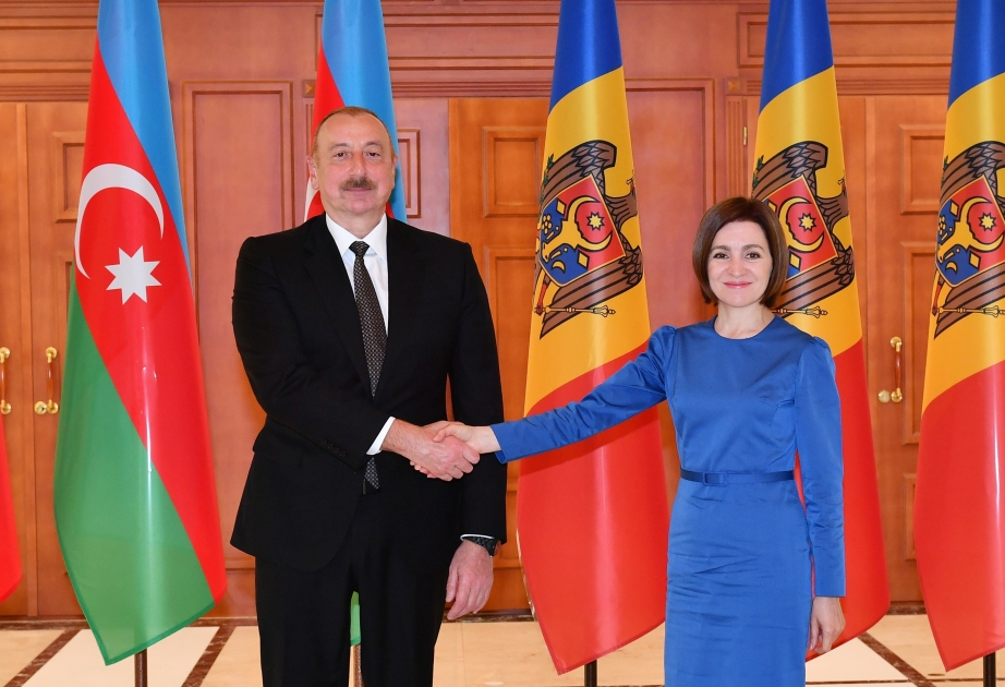 Le président azerbaïdjanais s’entretient avec la présidente moldave à Chisinau  MIS A JOUR VIDEO