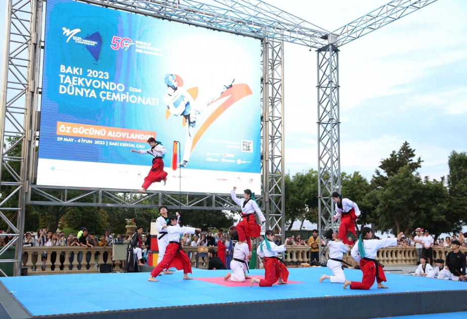 Dənizkənarı Milli Parkda əsrarəngiz taekvondo festivalı keçirilib