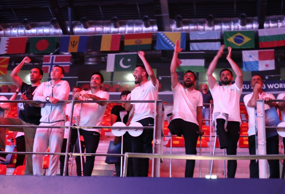 Azərbaycan və Türkiyə qaziləri Bakıda keçirilən taekvondo üzrə dünya çempionatını izləyiblər