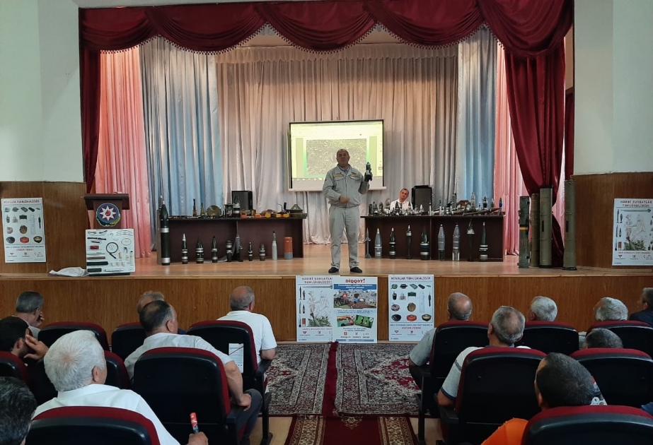 Laçın və Kəlbəcərdə fəaliyyət göstərəcək fermerlər partlayıcı sursatların təhlükəsinə dair maarifləndirilir