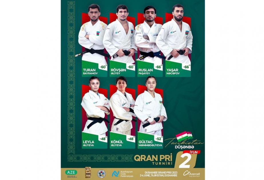 Azərbaycan cüdoçuları Tacikistan Qran-Pri turnirinin ilk günündə üç medal qazanıblar