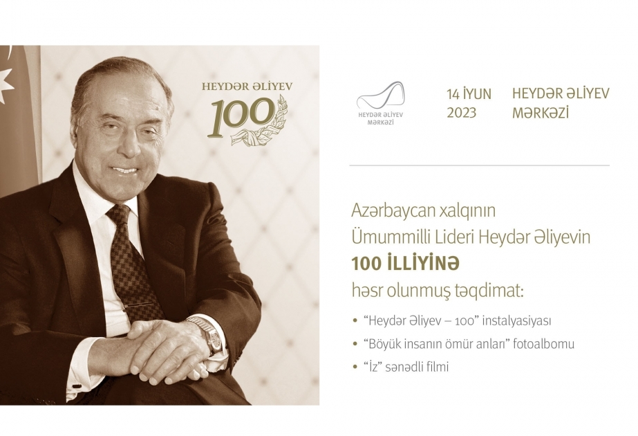 El Centro Heydar Aliyev acogerá una presentación dedicada al centenario del Líder Nacional Heydar Aliyev