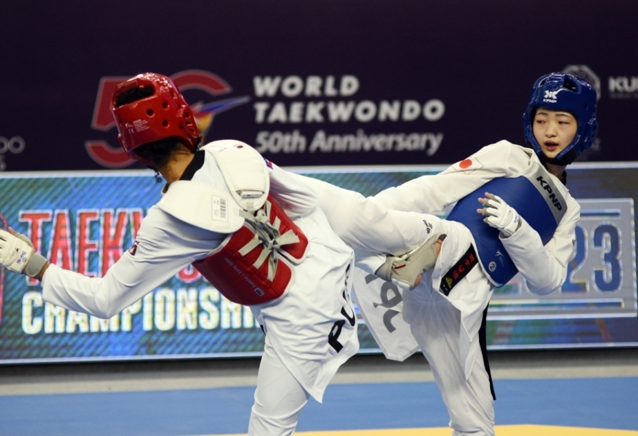 Bakıda keçirilən dünya çempionatında 24 ölkədən taekvondoçular mükafatçılar sırasında yer alıblar