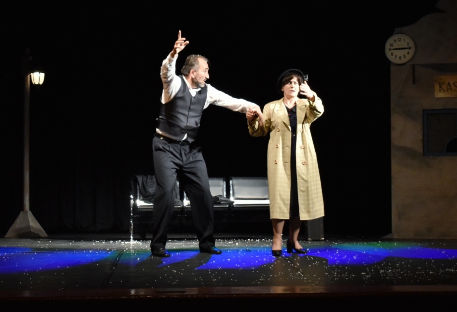 Şəki Dövlət Dram Teatrının yaradıcı kollektivi Bakıda çıxış edib