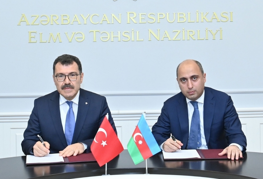 Le Ministère azerbaïdjanais des Sciences et de l’Education et le TUBITAK signent une lettre d’intention