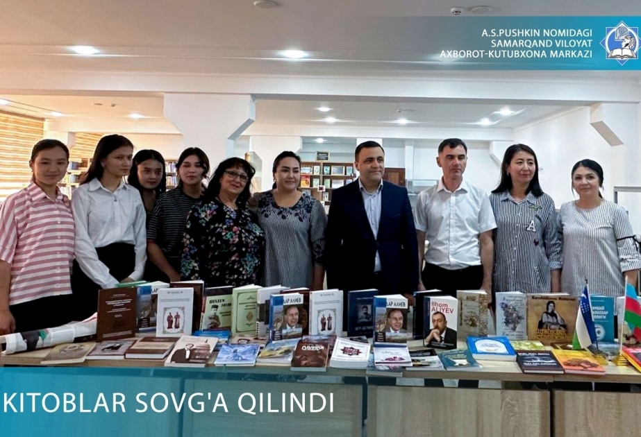 Областной библиотеке Самарканда подарена богатая коллекция книг об Азербайджане