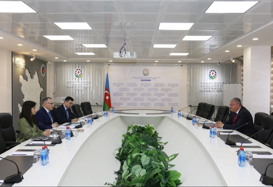 Vüsal Qasımlı Beynəlxalq Türk Akademiyasının vitse-prezidenti ilə görüşüb