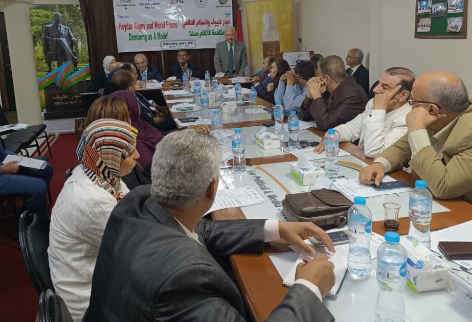 Misirdə "Heydər Əliyev və dünya sülhü: Minalarla mübarizəyə giriş" adlı seminar təşkil edilib