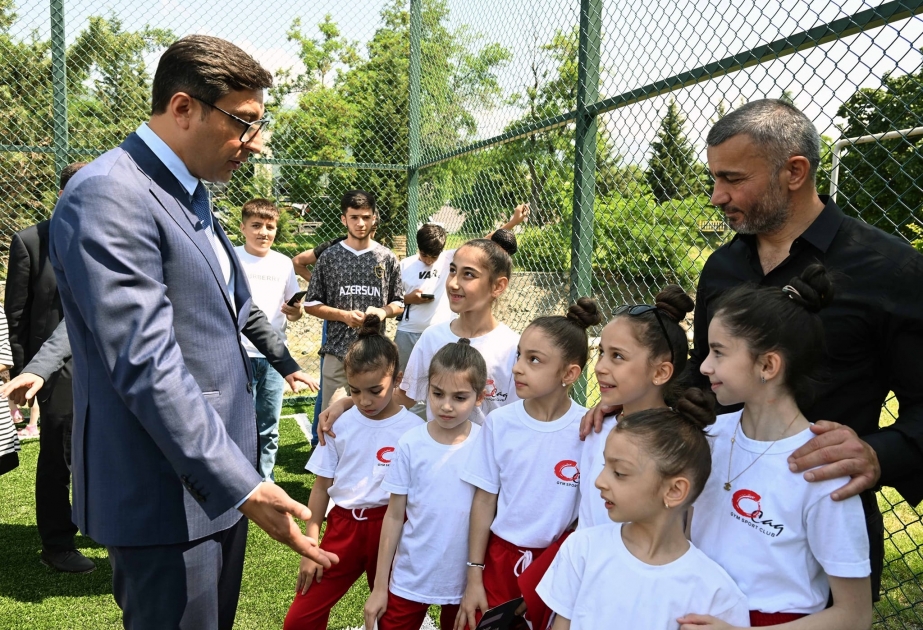 Zaqatalada "Sağlam məhəllə” idman zonası istifadəyə verilib