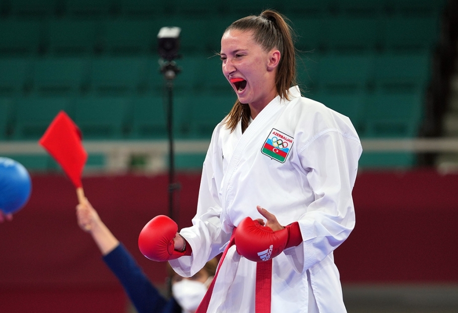 Karateçimiz İrina Zaretska Yaponiyada bürünc medala sahib olub