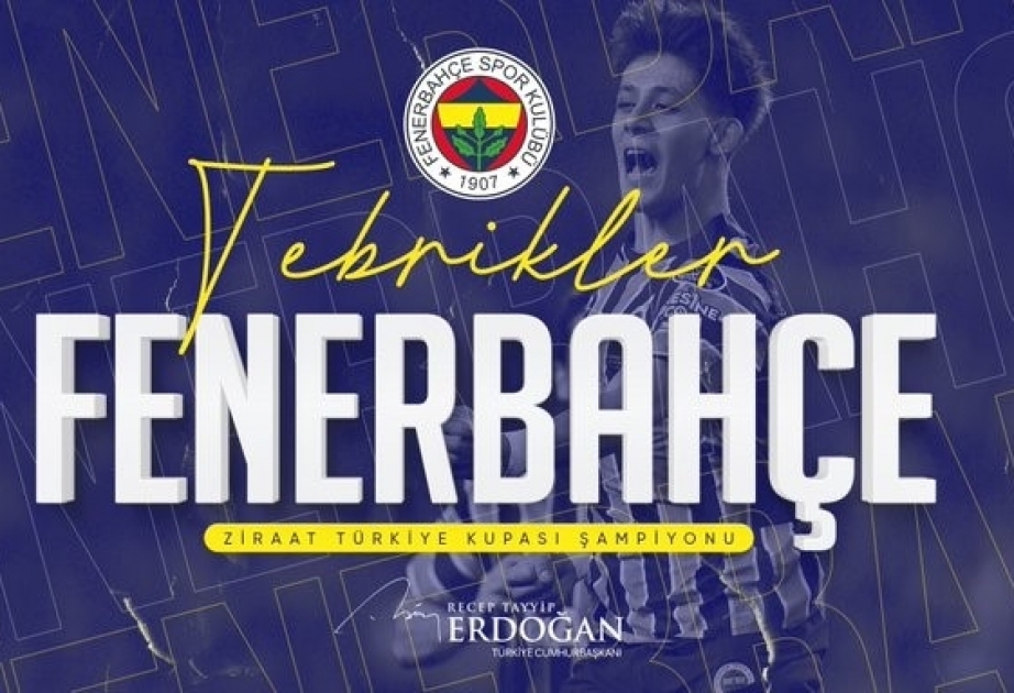 Prezident Rəcəb Tayyib Ərdoğan “Fənərbağça”nı təbrik edib