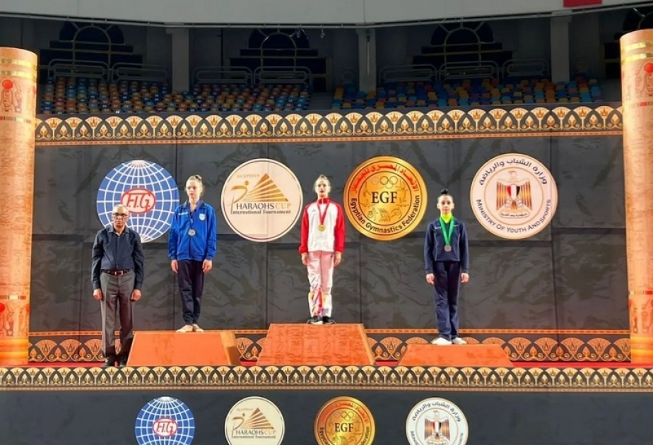 Bədii gimnastlarımız Misirdə üç medal qazanıblar