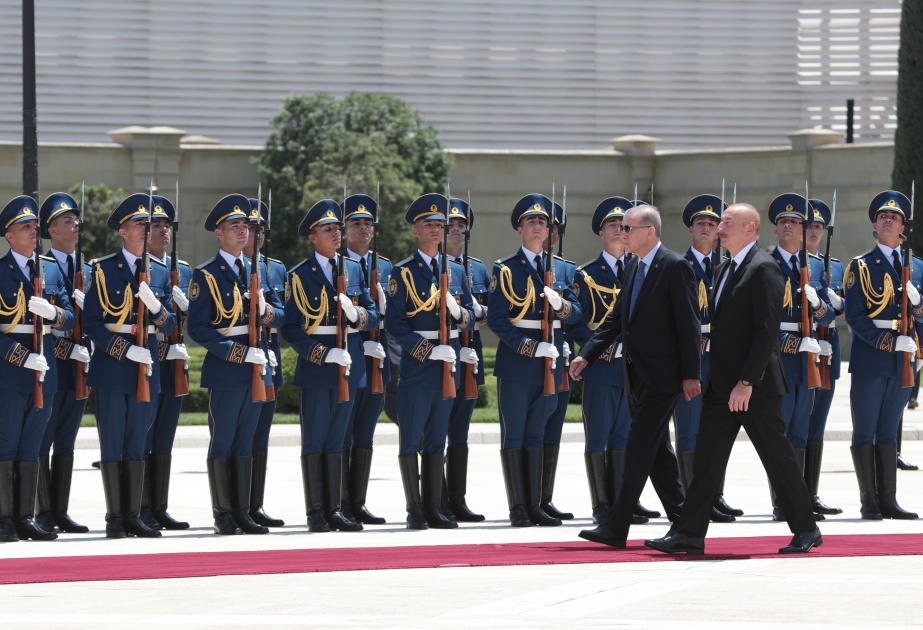 Official welcome ceremony was held for President of Türkiye Recep Tayyip Erdogan, who is on a state visit to Azerbaijan at the invitation of President Ilham Aliyev VIDEO