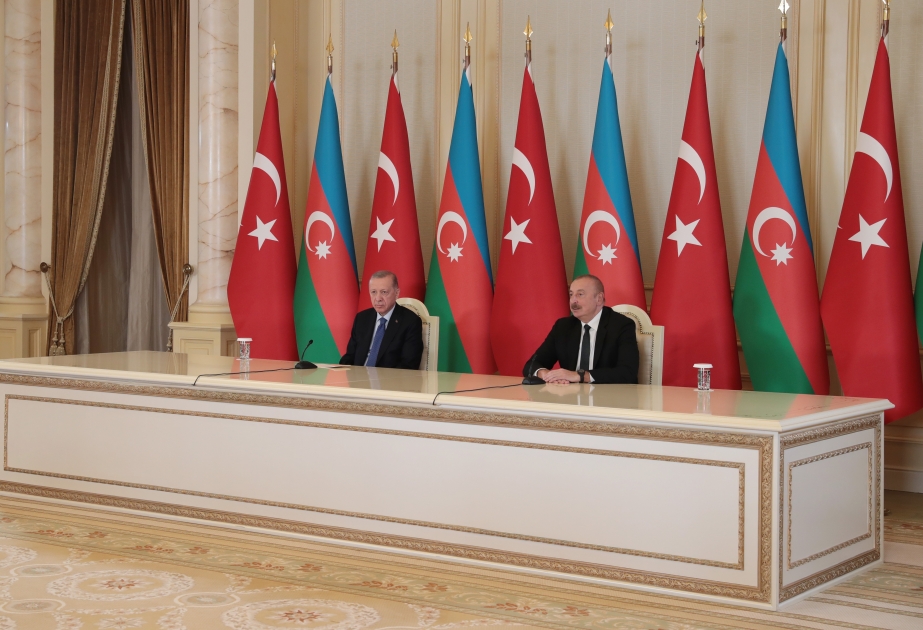 Les présidents azerbaïdjanais et turc font des déclarations à la presse  MIS A JOUR VIDEO