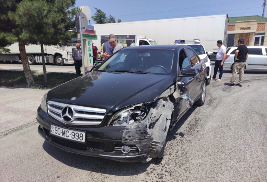 Xaçmazda zəncirvari qəzada bir nəfər xəsarət alıb VİDEO