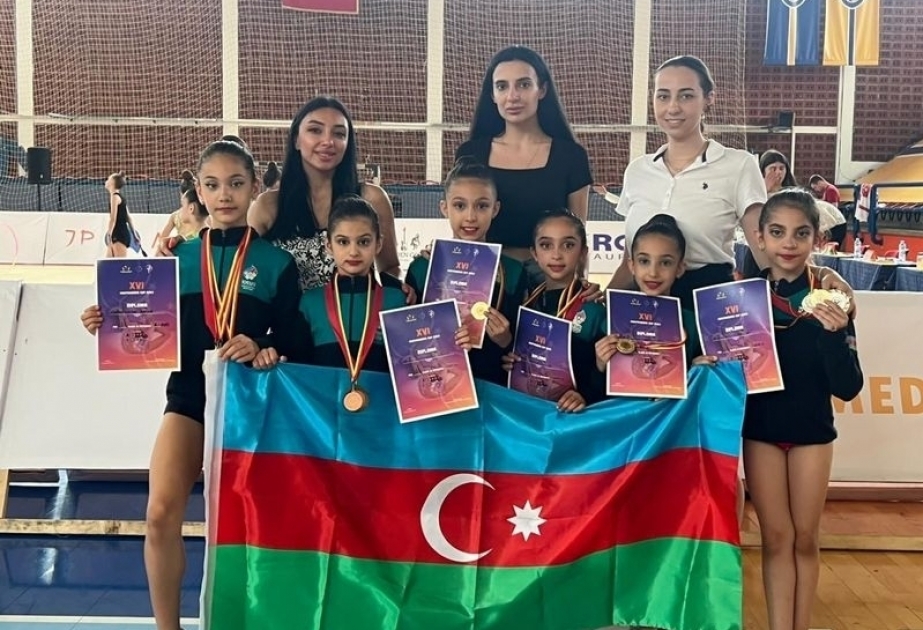 Junior Azerbaijani rhythmic gymnasts bring home 19 medals from Montenegro Cup 2023