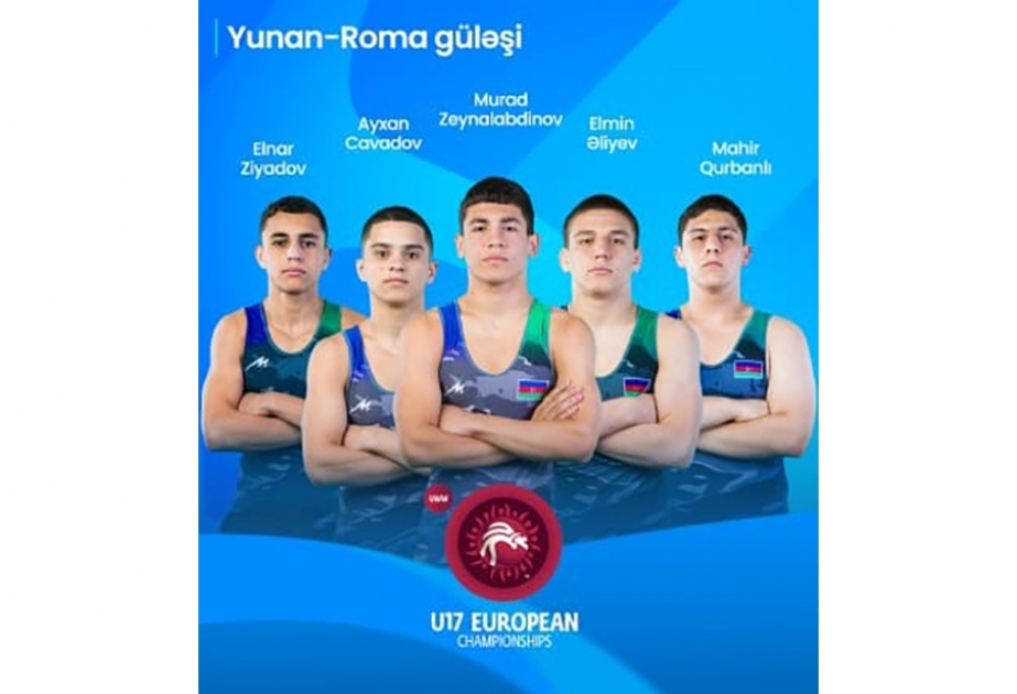 Yeniyetmə güləşçilər Avropa çempionatına dörd bürünc medalla başlayıb