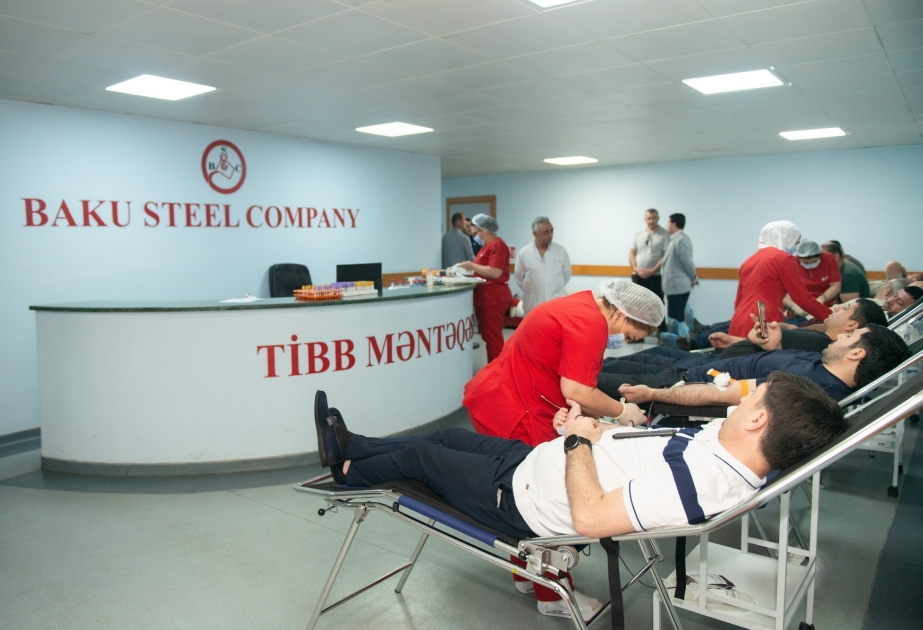 ®  “Baku Steel Company” QSC-də qanvermə aksiyası keçirilib