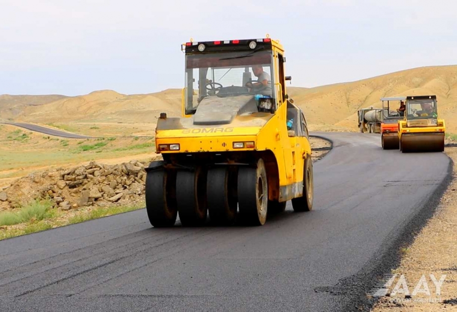 Hacıqabulda 8 kəndi əhatə edən yollar yenidən qurulur VİDEO