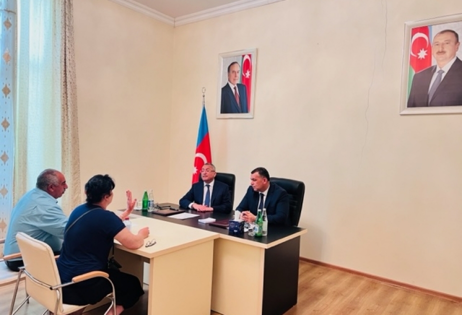 Xaçmazda keçmiş məcburi köçkünlərin müraciətləri dinlənilib