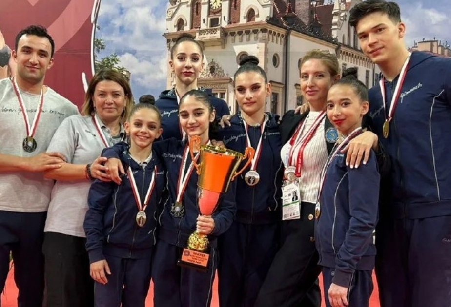 Azerbaijani acrobatic gymnasts claim three golds in international tournaments in Poland