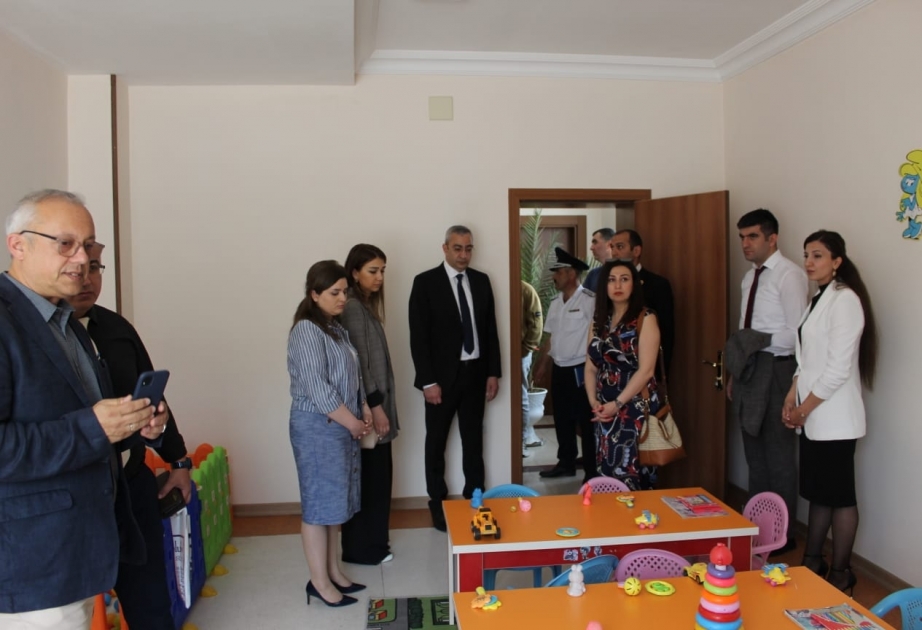 Ombudsman Aparatının əməkdaşları Naxçıvanda Qanunsuz Miqrantların Saxlanılması Mərkəzində olublar