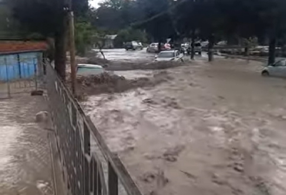 Gürcüstanın Kaxeti bölgəsində fövqəladə vəziyyət yaranıb VİDEO